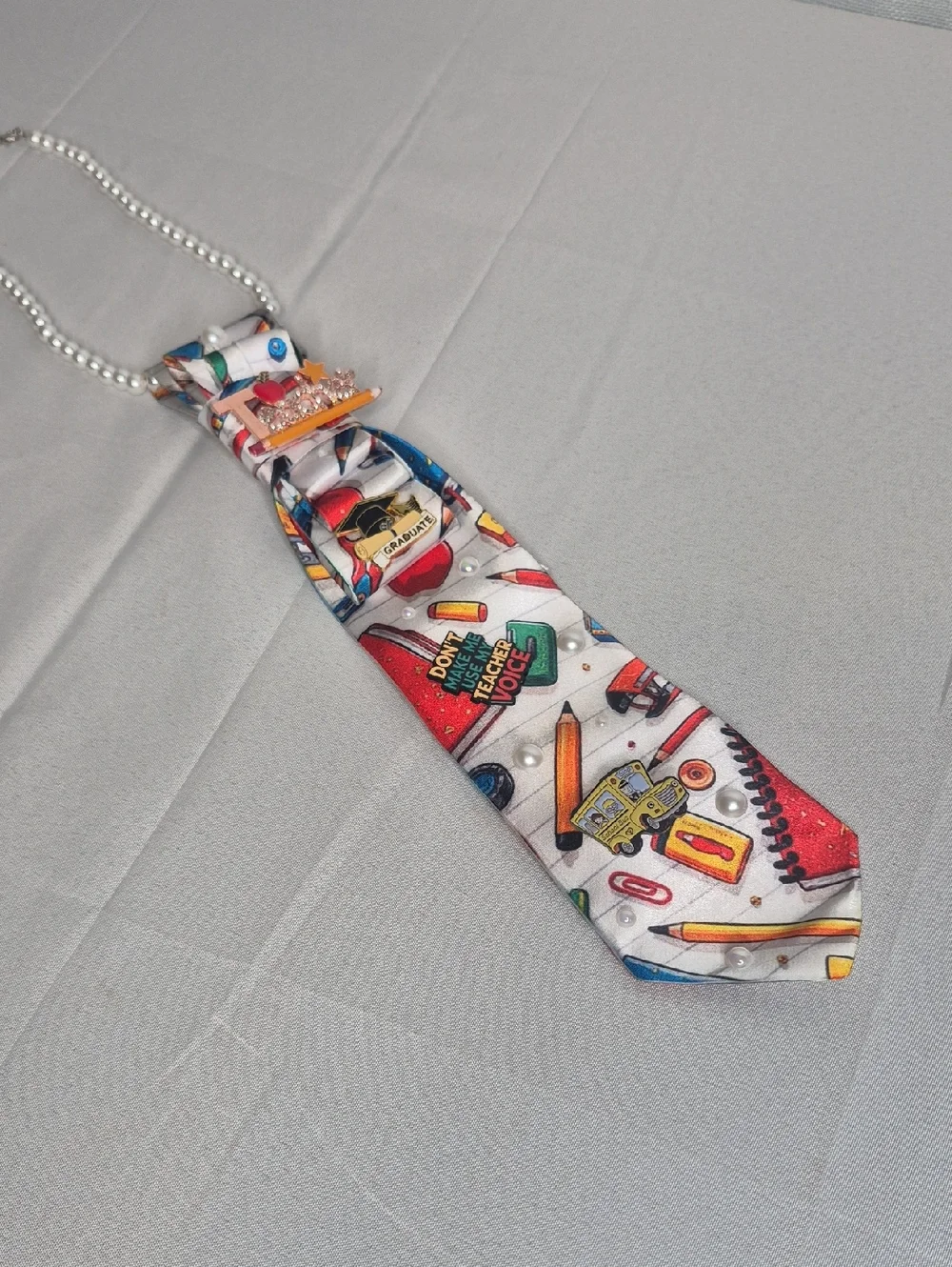 Handcrafted Luxury Fashion Necktie Necklace 📿 (THE TEACHER'S PET)